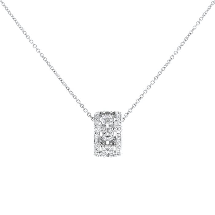 [⭐Reverie Jewels]PARENTESI NECKLACE SILVER DIAMOND