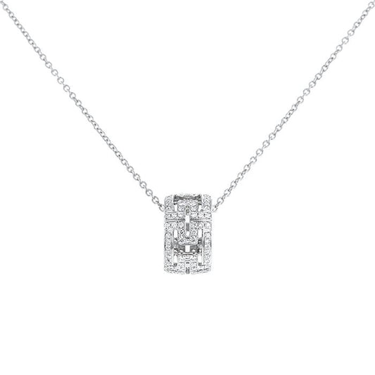 [⭐Reverie Jewels]PARENTESI NECKLACE SILVER DIAMOND