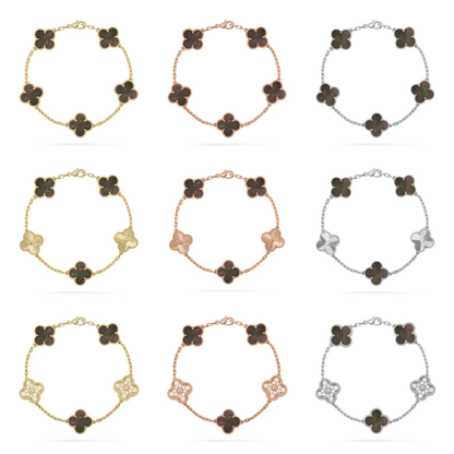 [⭐Reverie Jewels] CLOVER 5 MOTIF GRAY MOP BRACELET COLLECTION