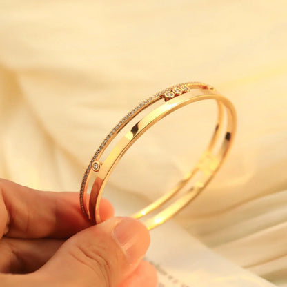 [⭐Reverie Jewels]Move Romane Diamond Bangle Bracelet