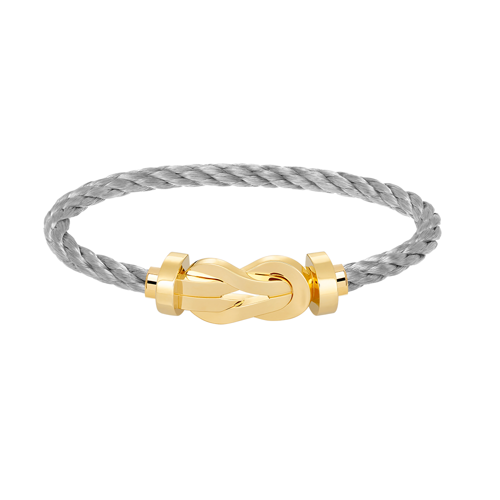 [⭐Reverie Jewels]CHANCE LARGE 8 FIGURE BUCKLE NO DIAMOND BRACELET GOLD