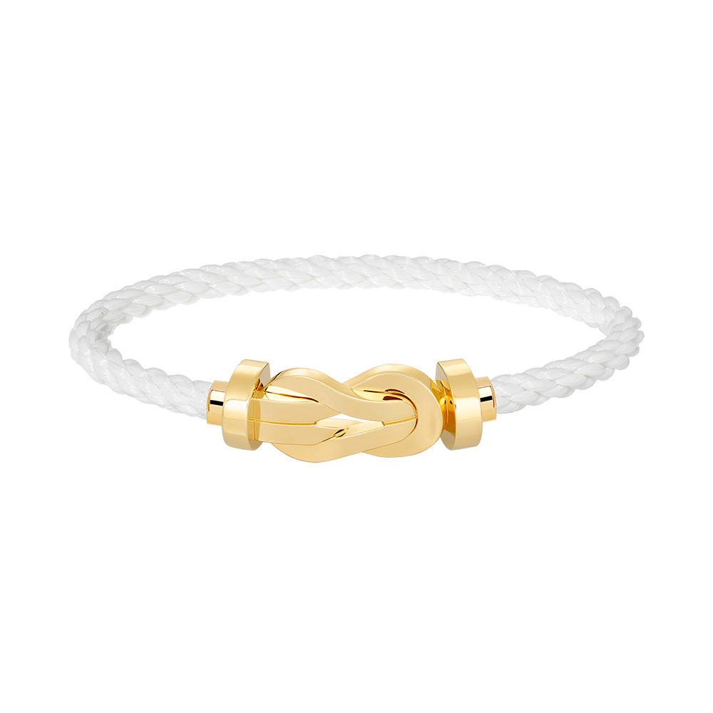 [⭐Reverie Jewels]CHANCE LARGE 8 FIGURE BUCKLE NO DIAMOND BRACELET GOLD