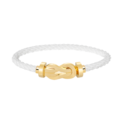 [⭐Reverie Jewels]CHANCE LARGE 8 FIGURE BUCKLE NO DIAMOND BRACELET GOLD