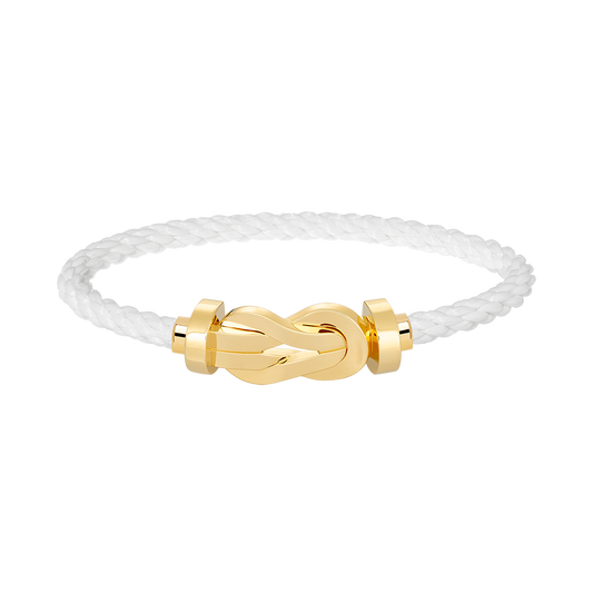 [⭐Reverie Jewels]CHANCE LARGE 8 FIGURE BUCKLE NO DIAMOND BRACELET GOLD