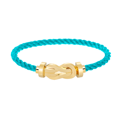 [⭐Reverie Jewels]CHANCE LARGE 8 FIGURE BUCKLE NO DIAMOND BRACELET GOLD
