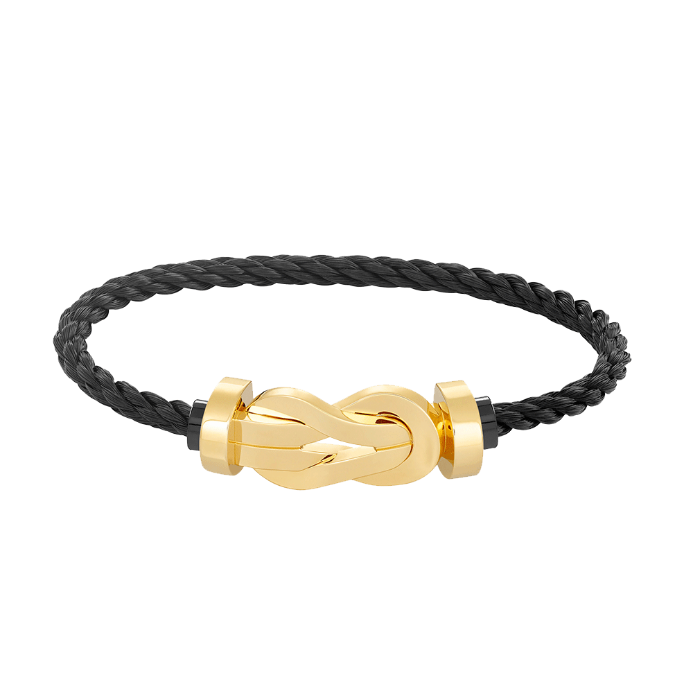 [⭐Reverie Jewels]CHANCE LARGE 8 FIGURE BUCKLE NO DIAMOND BRACELET GOLD