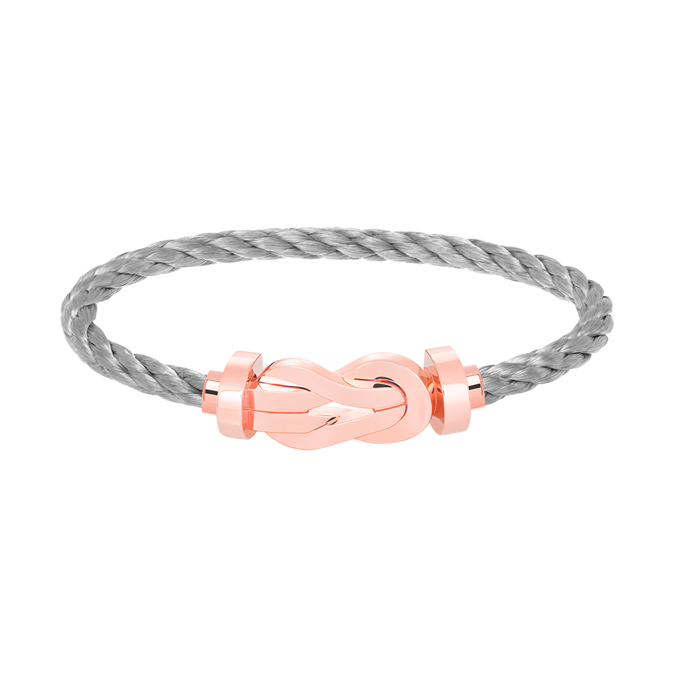 [⭐Reverie Jewels]CHANCE LARGE 8 FIGURE BUCKLE NO DIAMOND BRACELET ROSE GOLD