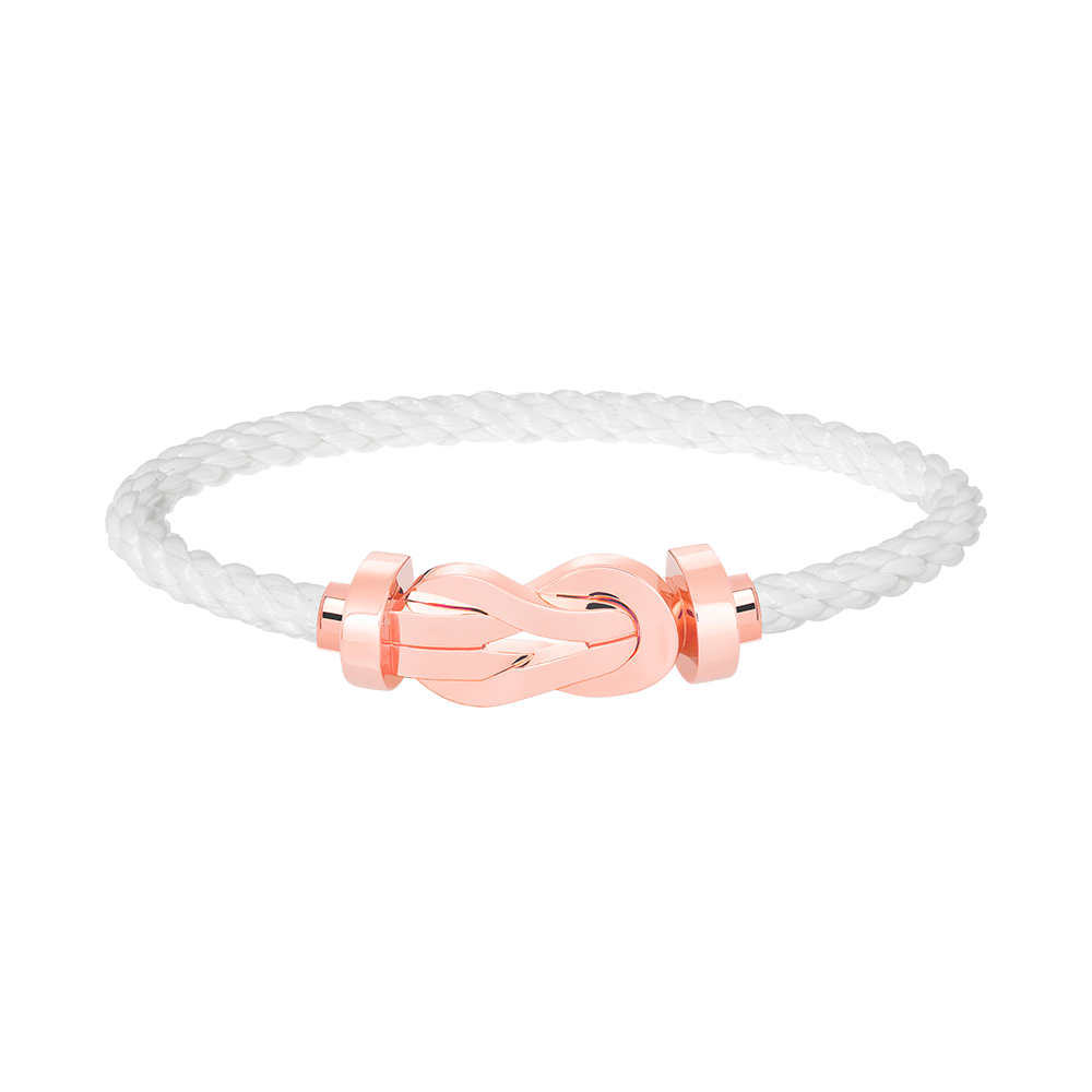 [⭐Reverie Jewels]CHANCE LARGE 8 FIGURE BUCKLE NO DIAMOND BRACELET ROSE GOLD