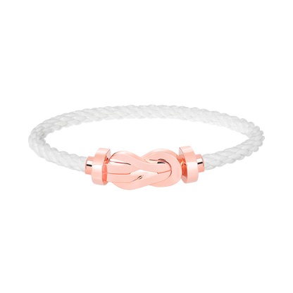 [⭐Reverie Jewels]CHANCE LARGE 8 FIGURE BUCKLE NO DIAMOND BRACELET ROSE GOLD