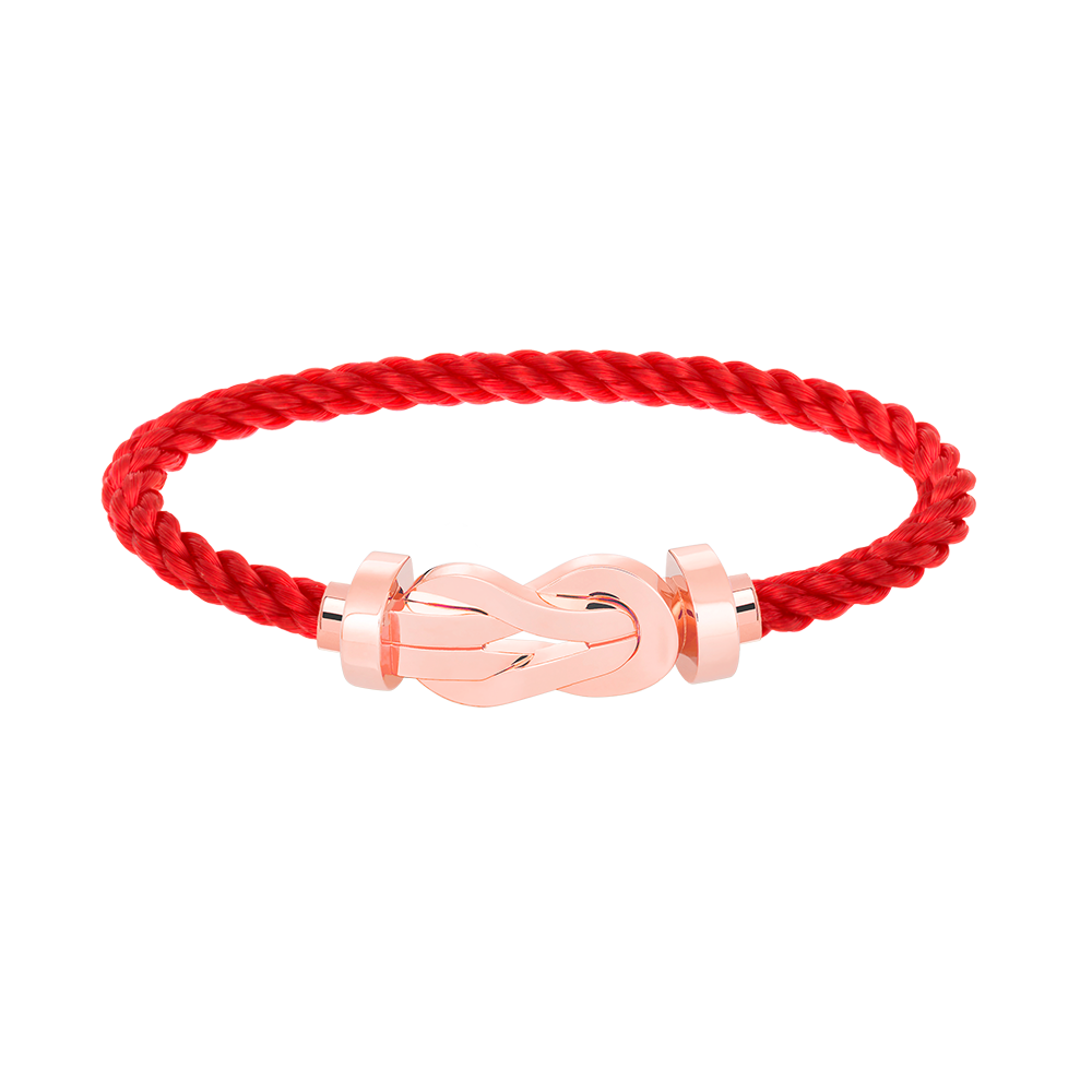 [⭐Reverie Jewels]CHANCE LARGE 8 FIGURE BUCKLE NO DIAMOND BRACELET ROSE GOLD