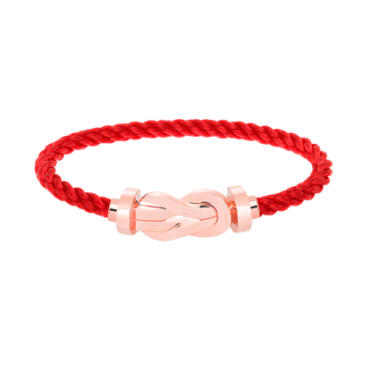 [⭐Reverie Jewels]CHANCE LARGE 8 FIGURE BUCKLE NO DIAMOND BRACELET ROSE GOLD