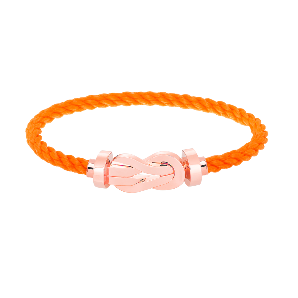 [⭐Reverie Jewels]CHANCE LARGE 8 FIGURE BUCKLE NO DIAMOND BRACELET ROSE GOLD