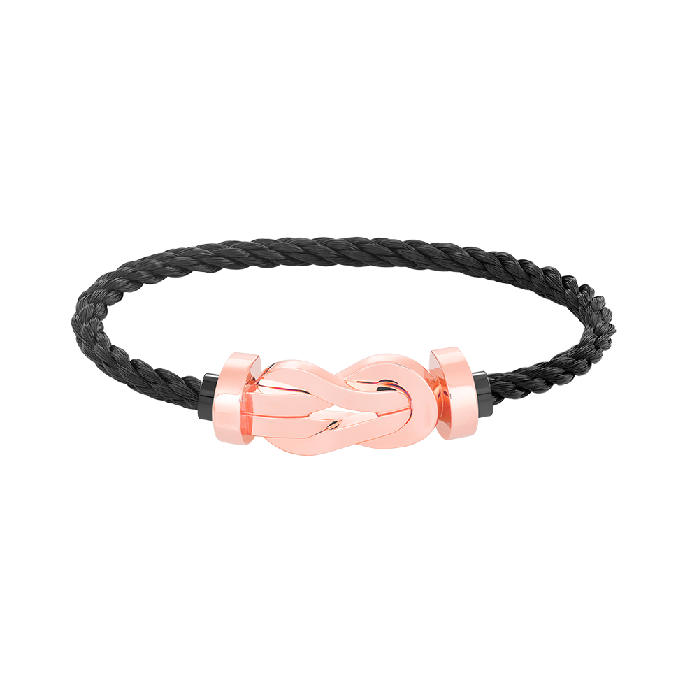 [⭐Reverie Jewels]CHANCE LARGE 8 FIGURE BUCKLE NO DIAMOND BRACELET ROSE GOLD