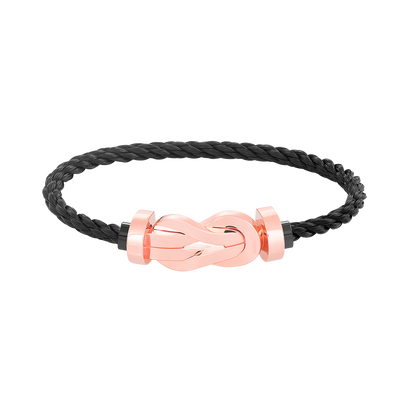 [⭐Reverie Jewels]CHANCE LARGE 8 FIGURE BUCKLE NO DIAMOND BRACELET ROSE GOLD