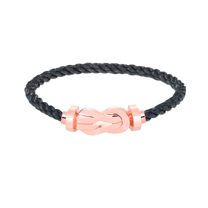 [⭐Reverie Jewels]CHANCE LARGE 8 FIGURE BUCKLE NO DIAMOND BRACELET ROSE GOLD