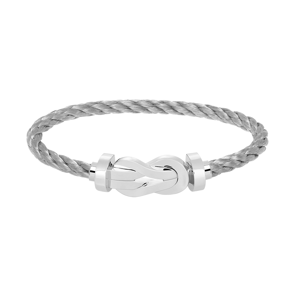 [⭐Reverie Jewels]CHANCE LARGE 8 FIGURE BUCKLE NO DIAMOND BRACELET SILVER