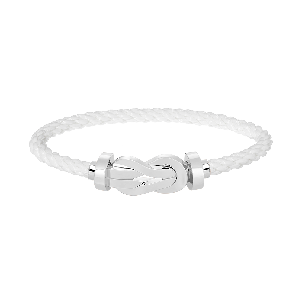 [⭐Reverie Jewels]CHANCE LARGE 8 FIGURE BUCKLE NO DIAMOND BRACELET SILVER