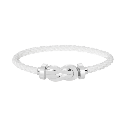 [⭐Reverie Jewels]CHANCE LARGE 8 FIGURE BUCKLE NO DIAMOND BRACELET SILVER
