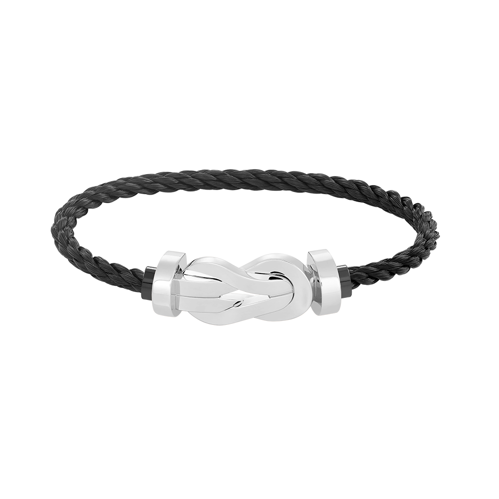 [⭐Reverie Jewels]CHANCE LARGE 8 FIGURE BUCKLE NO DIAMOND BRACELET SILVER