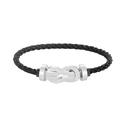 [⭐Reverie Jewels]CHANCE LARGE 8 FIGURE BUCKLE NO DIAMOND BRACELET SILVER