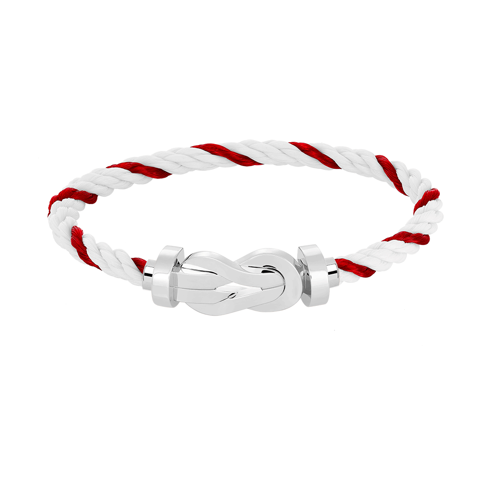 [⭐Reverie Jewels]CHANCE LARGE 8 FIGURE BUCKLE NO DIAMOND BRACELET SILVER
