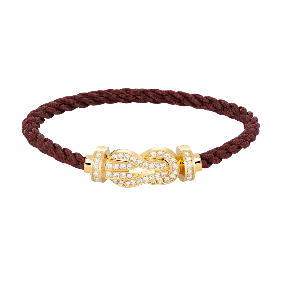 [⭐Reverie Jewels]CHANCE LARGE 8 FIGURE BUCKLE FULLDIAMOND BRACELET GOLD
