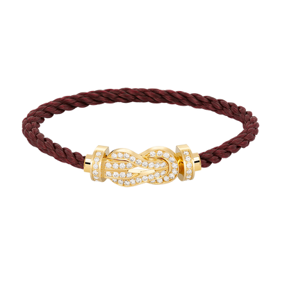 [⭐Reverie Jewels]CHANCE LARGE 8 FIGURE BUCKLE FULLDIAMOND BRACELET GOLD