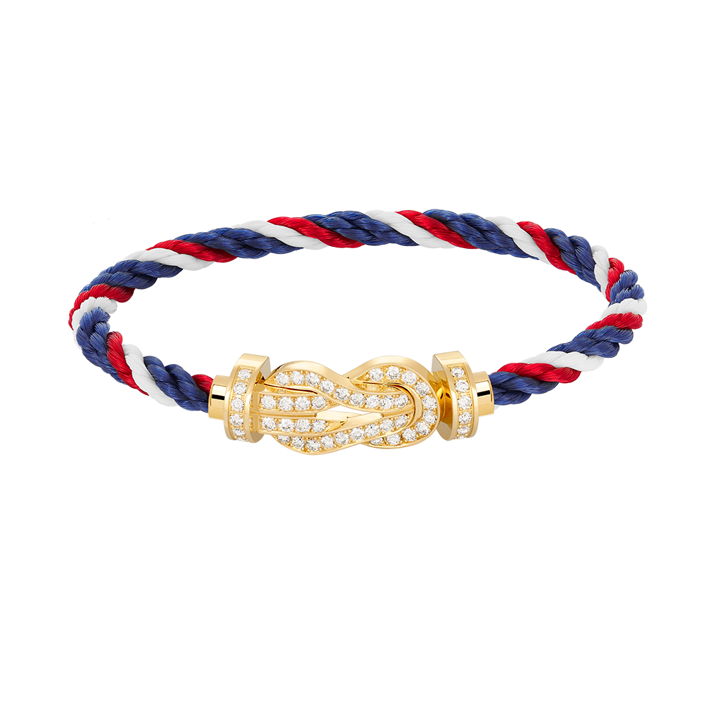 [⭐Reverie Jewels]CHANCE LARGE 8 FIGURE BUCKLE FULLDIAMOND BRACELET GOLD