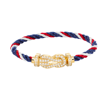[⭐Reverie Jewels]CHANCE LARGE 8 FIGURE BUCKLE FULLDIAMOND BRACELET GOLD