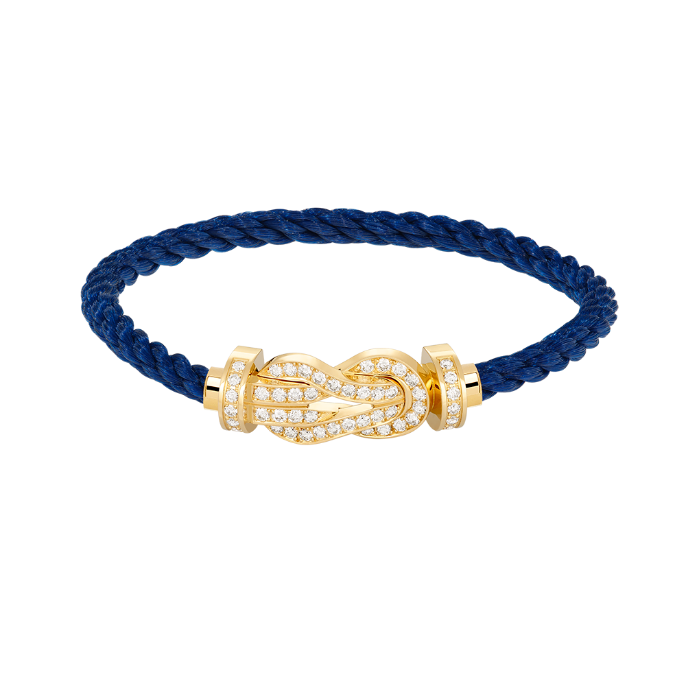 [⭐Reverie Jewels]CHANCE LARGE 8 FIGURE BUCKLE FULLDIAMOND BRACELET GOLD
