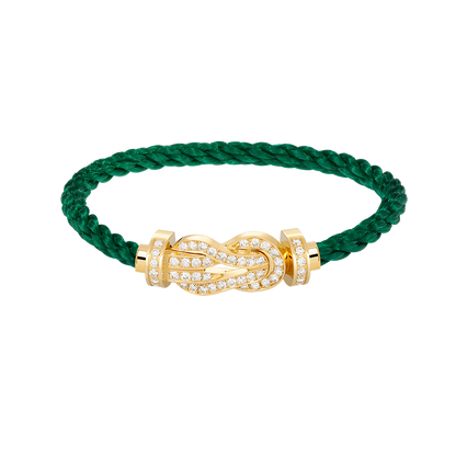 [⭐Reverie Jewels]CHANCE LARGE 8 FIGURE BUCKLE FULLDIAMOND BRACELET GOLD
