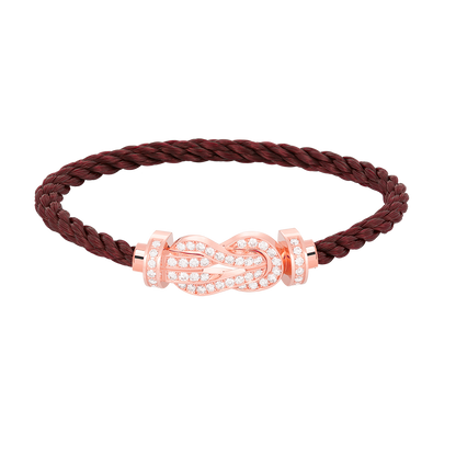 [⭐Reverie Jewels]CHANCE LARGE 8 FIGURE BUCKLE FULL DIAMOND BRACELET ROSE GOLD