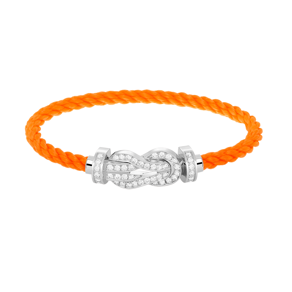 [⭐Reverie Jewels]CHANCE LARGE 8 FIGURE BUCKLE FULL DIAMOND BRACELET SILVER