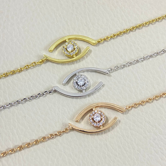 [⭐Reverie Jewels]Demo Eye Pave-Set Diamond Bracelet