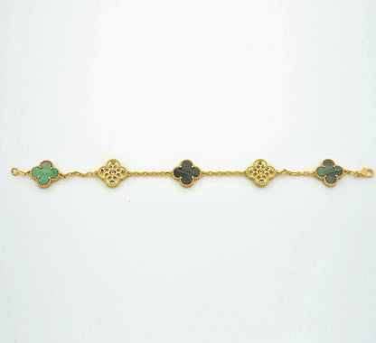 [⭐Reverie Jewels] CLOVER 5 MOTIF GRAY MOP BRACELET COLLECTION