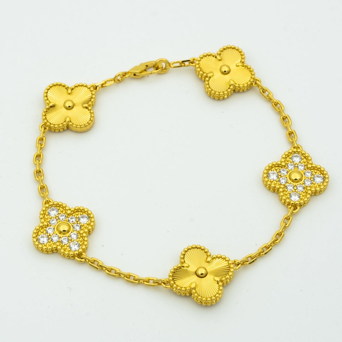 [⭐Reverie Jewels] CLOVER 5 MOTIF LASER BRACELET COLLECTION