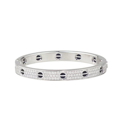 [⭐Reverie Jewels]LOVE BRACELET 6.1MM DIAMOND-PAVED CERAMIC