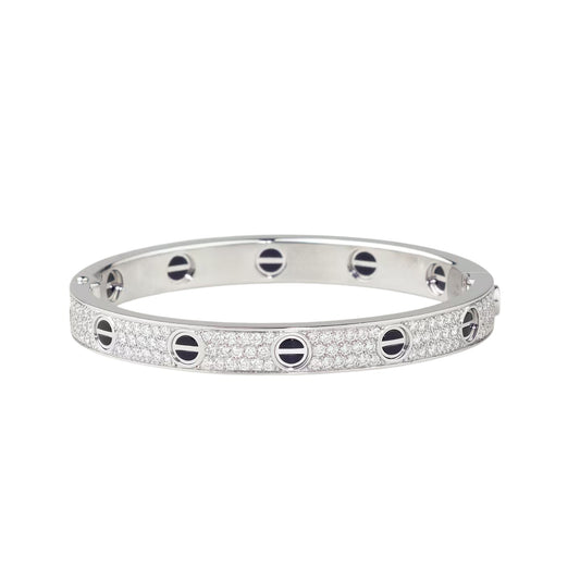 [⭐Reverie Jewels]LOVE BRACELET 6.1MM DIAMOND-PAVED CERAMIC