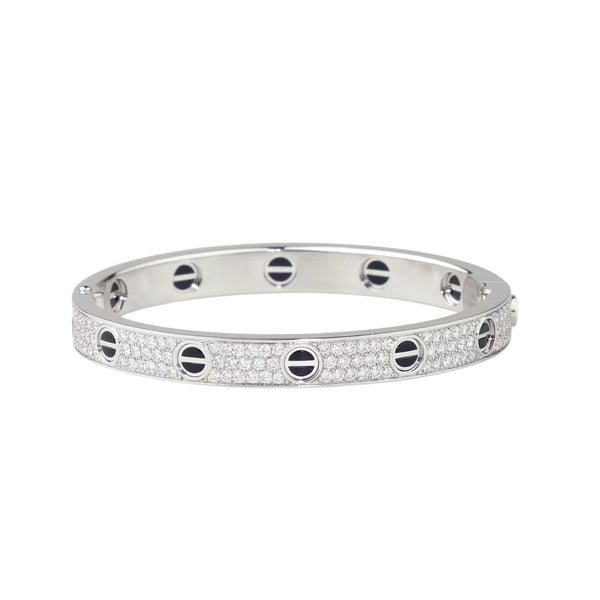 [⭐Reverie Jewels]LOVE BRACELET 6.1MM DIAMOND-PAVED CERAMIC