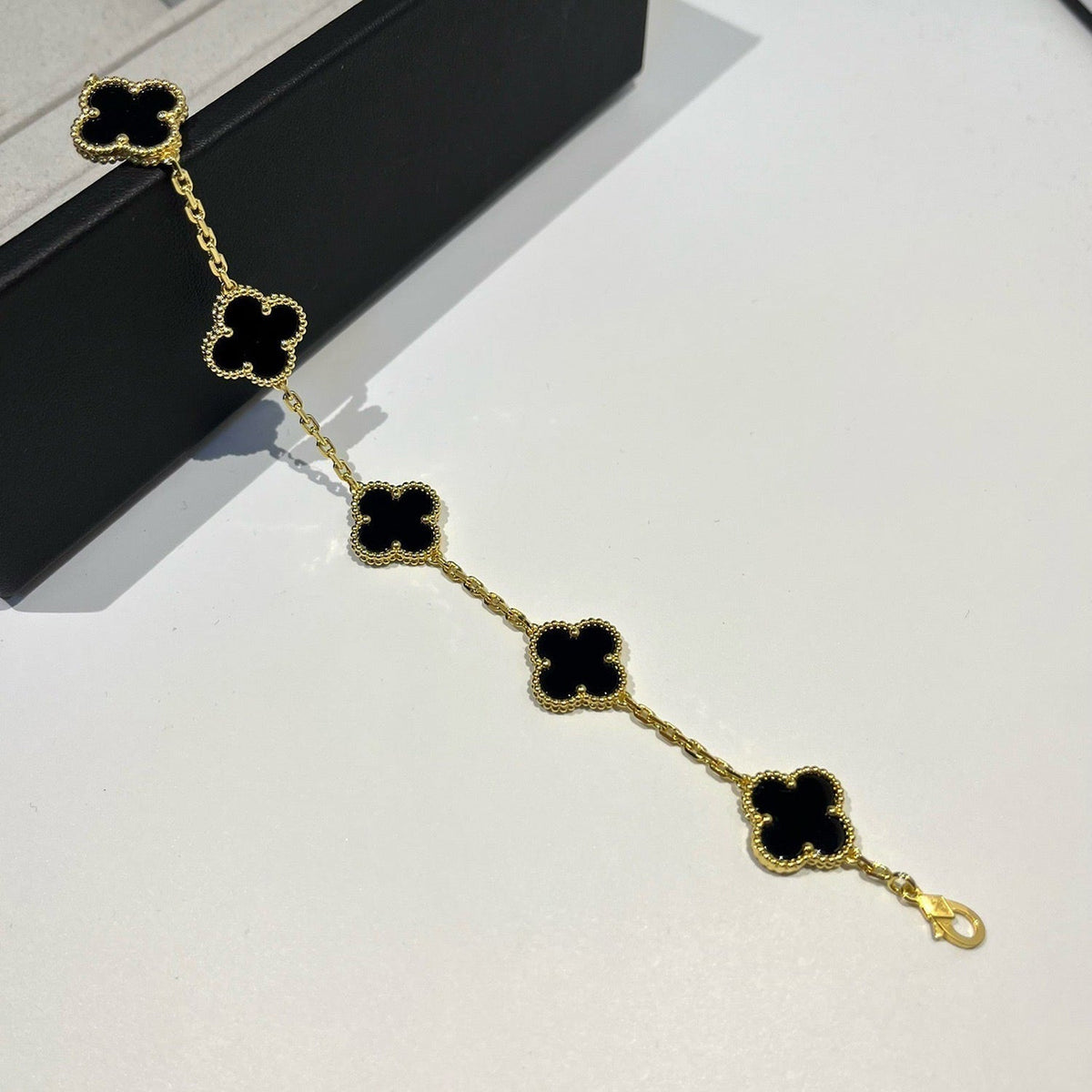 [⭐Reverie Jewels] CLOVER 5 MOTIF ONYXS BRACELET COLLECTION