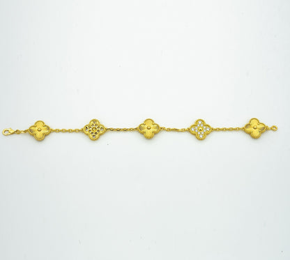 [⭐Reverie Jewels] CLOVER 5 MOTIF LASER BRACELET COLLECTION