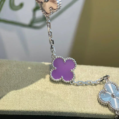 [⭐Reverie Jewels] CLOVER 5 MOTIF VIOLET BRACELET COLLECTION