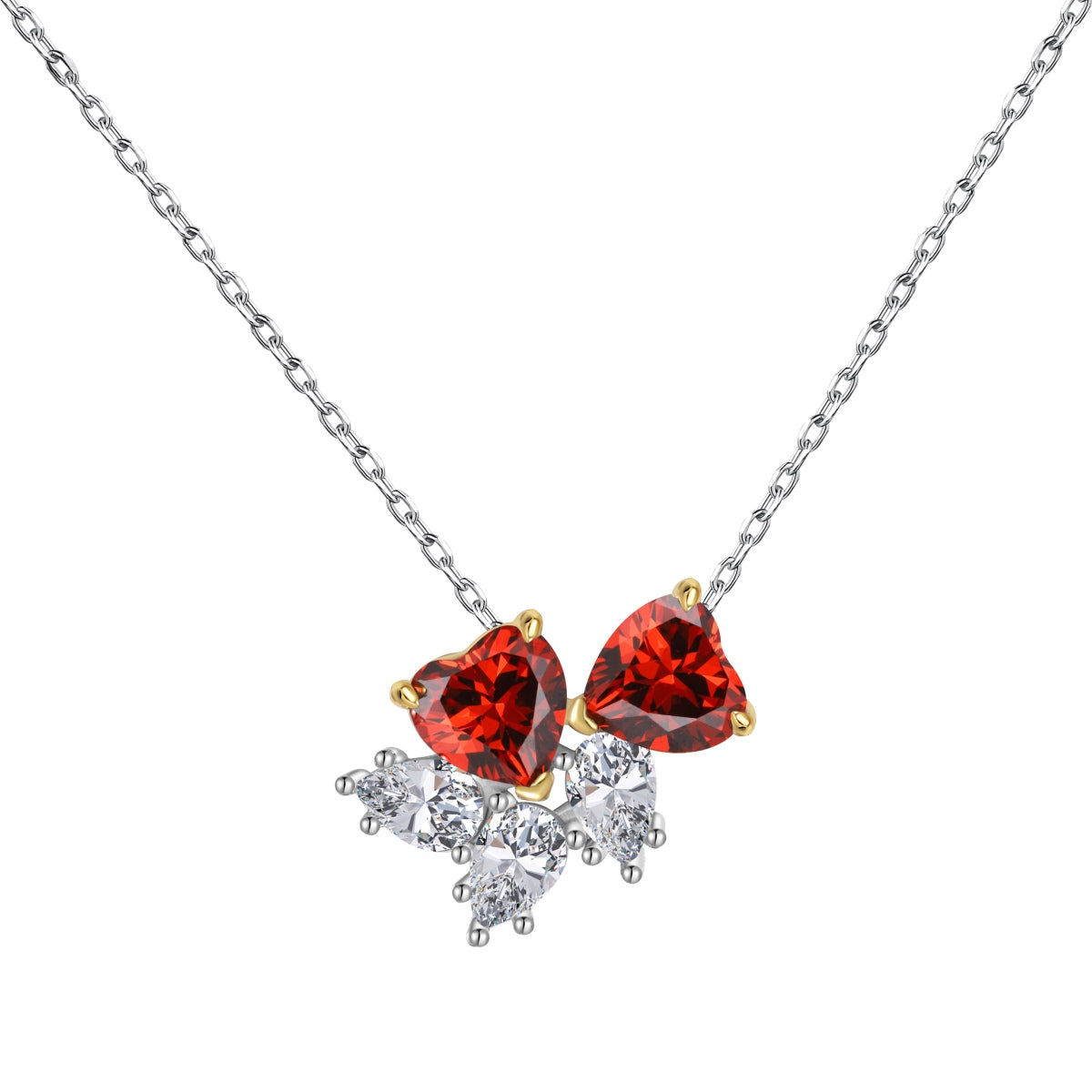[Reverie Jewels]Dainty Red Heart Necklace