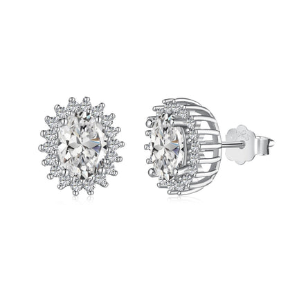 [Reverie Jewels]Delicate Radiant Oval Cut Daily Earrings
