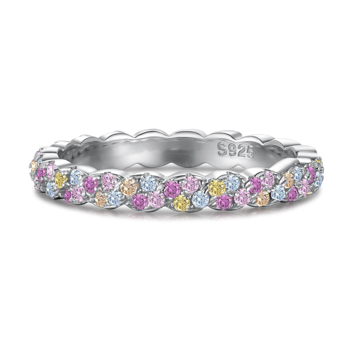 [Reverie Jewels]Dainty Ebullient Round Cut Daily Ring