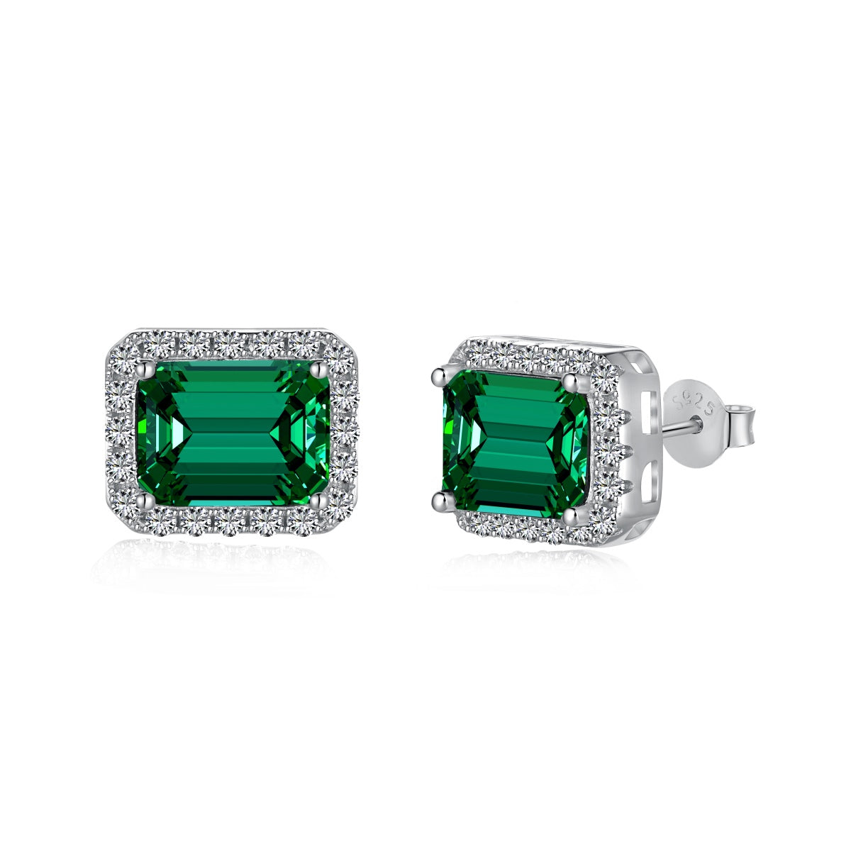 [Reverie Jewels]Luxurious Dainty Emerald Cut Banquet Earrings