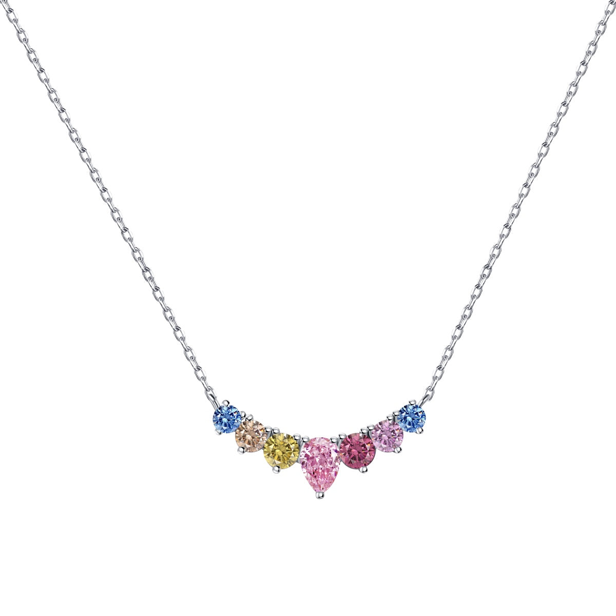 [Reverie Jewels]Dainty Colorful Heart Necklace