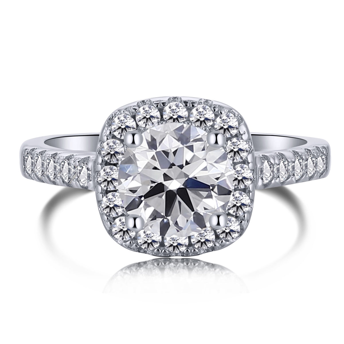 [Reverie Jewels]Dazzling Resplendent Round Cut Wedding Ring