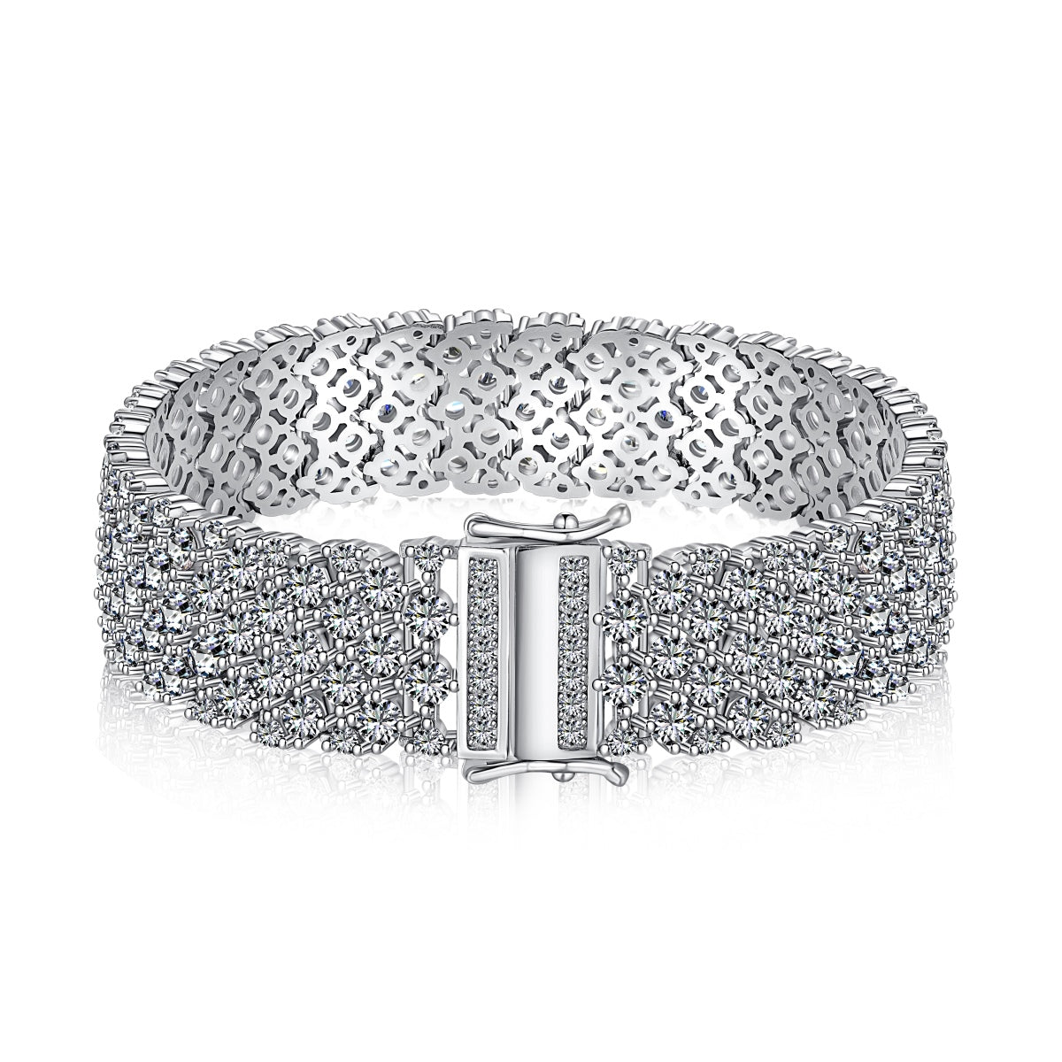 [Reverie Jewels]Ornate Elegant Round Cut Party Bracelet