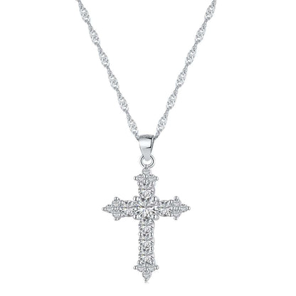 [Reverie Jewels]Delicate Cross Shape Necklace